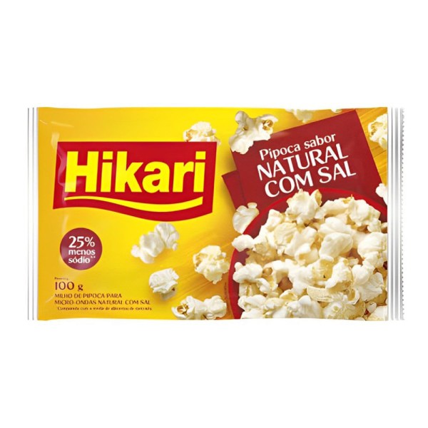 Encontraproduto.com.br - Pipoca para Microondas Natural Hikari 100g