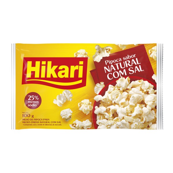 Encontraproduto.com.br - Pipoca para Microondas Natural Hikari 100g