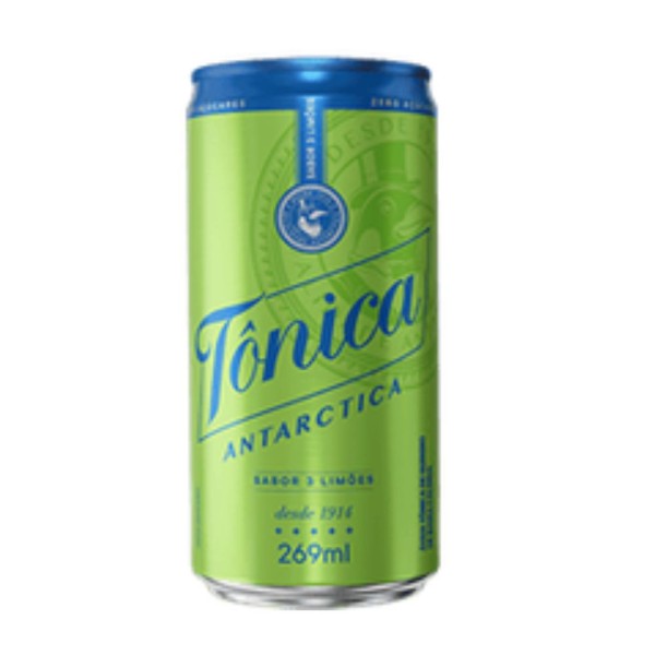 Encontraproduto.com.br - Água Tonica Antartica 3 Limões Lata 269ml - Kit Com 12