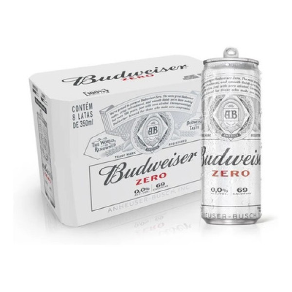 Cerveja Budweiser Zero Álcool Lata 350ml