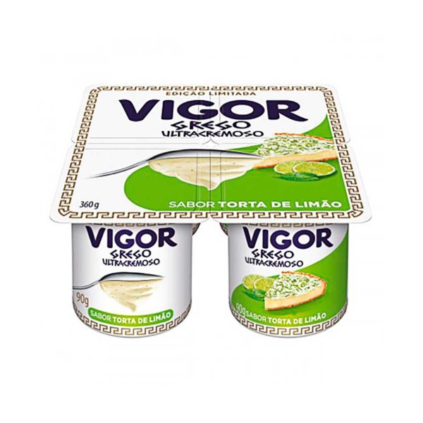 Encontraproduto.com.br - Iogurte Vigor Grego Ultracremoso Torta de Limão 360 g