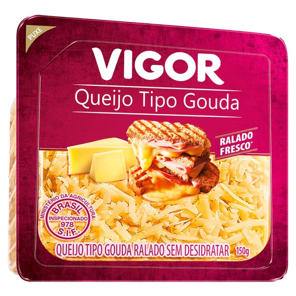 Encontraproduto.com.br - Queijo Ralado Vigor Fresco Gouda 150g