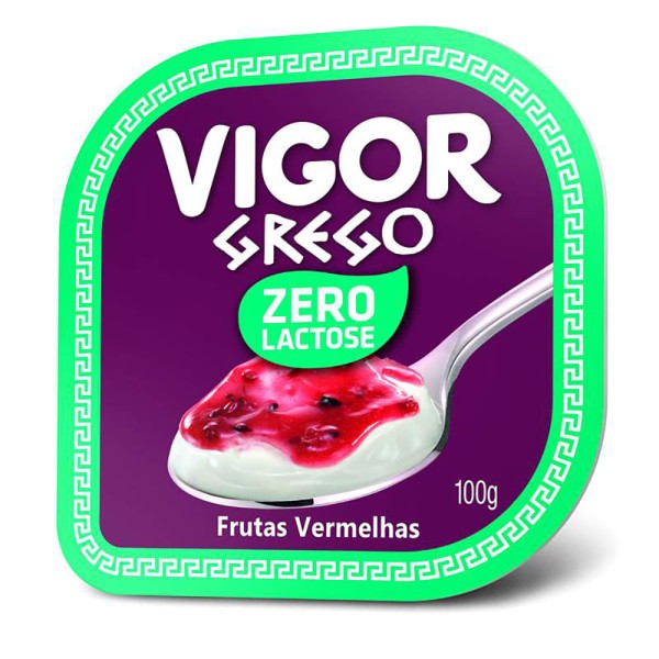 Encontraproduto.com.br - Iogurte De Frutas Vermelhas Zero Lactose Grego Vigor 100 G