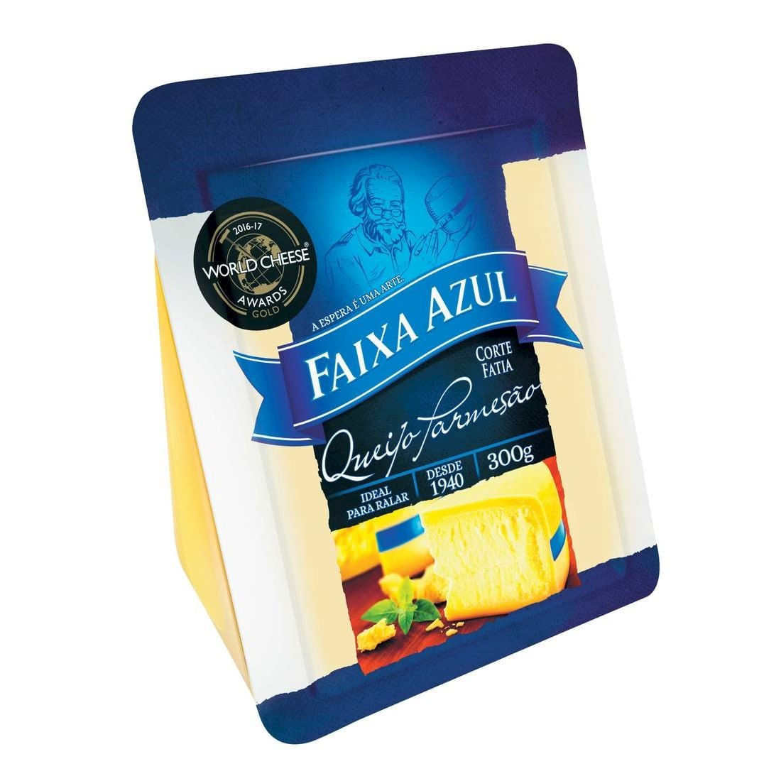 Encontraproduto.com.br - Queijo Parmesão Faixa Azul Pedaço com 300g