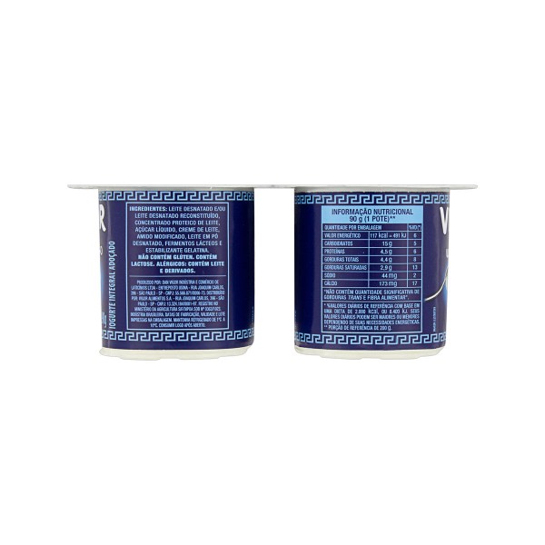 Encontraproduto.com.br - Iogurte Vigor Grego Ultracremo Tradicional 360g