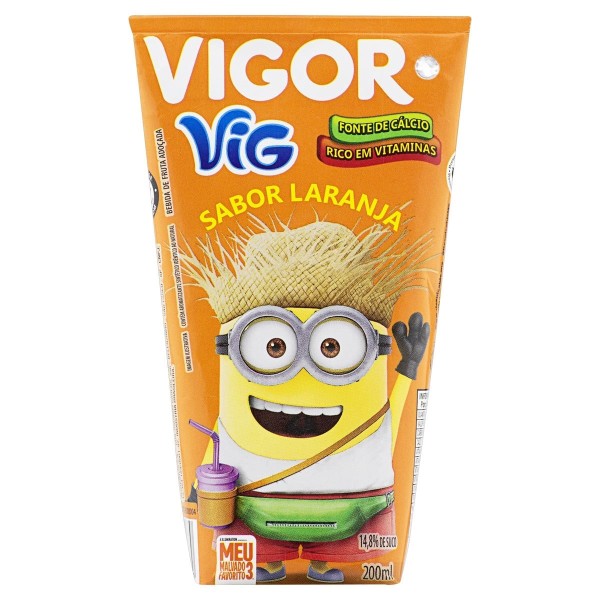Encontraproduto.com.br - Bebida Com Suco Vigor Laranja 200ml