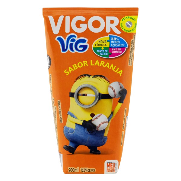 Encontraproduto.com.br - Bebida Com Suco Vigor Laranja 200ml
