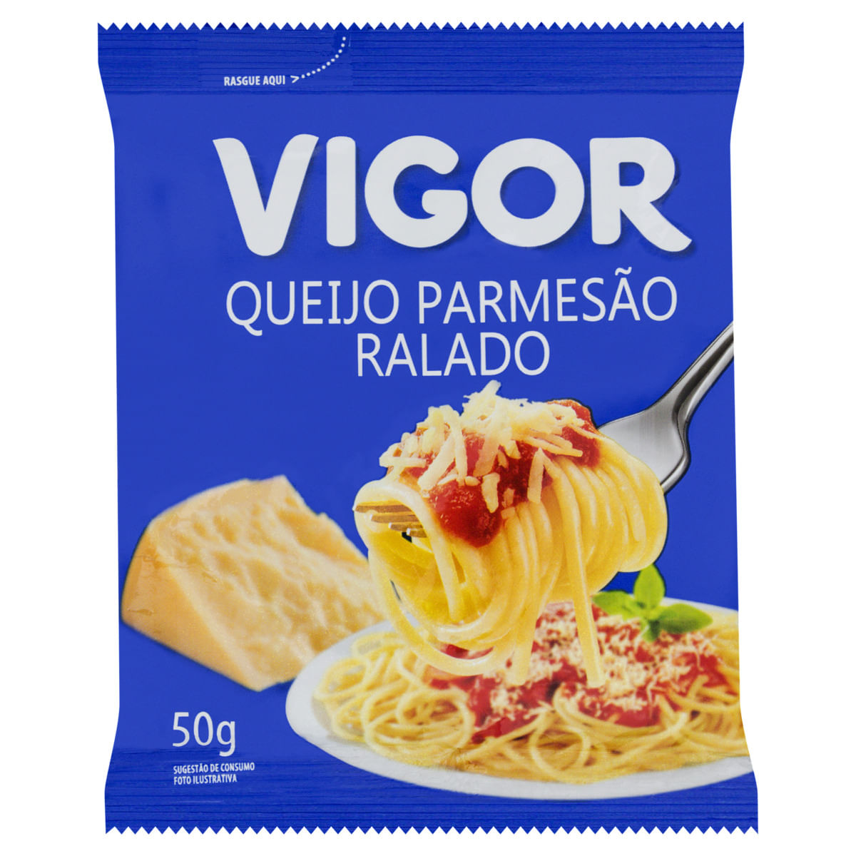 Queijo Parmesão Ralado Vigor Sachê com 50g