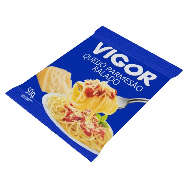 Encontraproduto.com.br - Queijo Parmesão Ralado Vigor Sachê com 50g