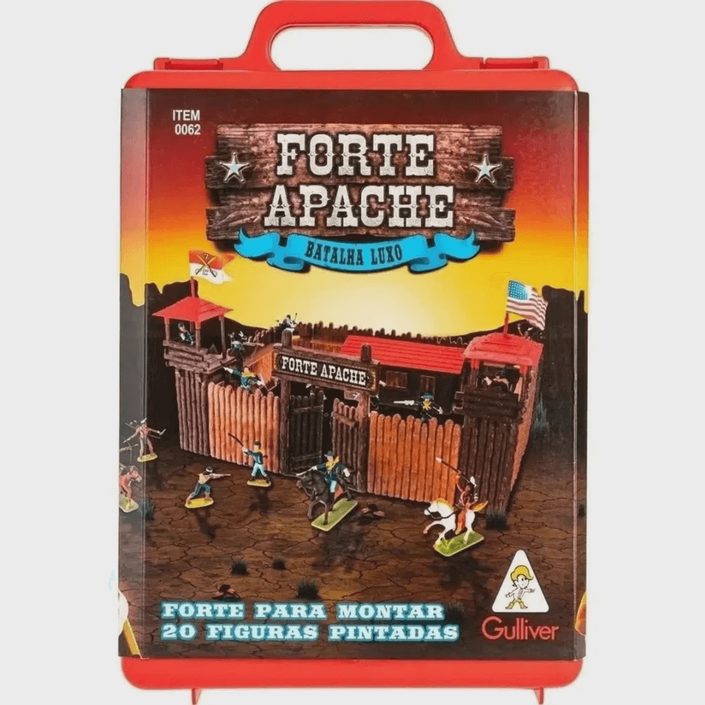 Encontraproduto.com.br - Acampamento Forte Apache Fort The West c/ 20 Figuras - Gulliver
