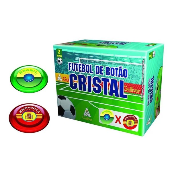 Encontraproduto.com.br - Futebol de Botão Cristal Brasil x Espanha - Gulliver