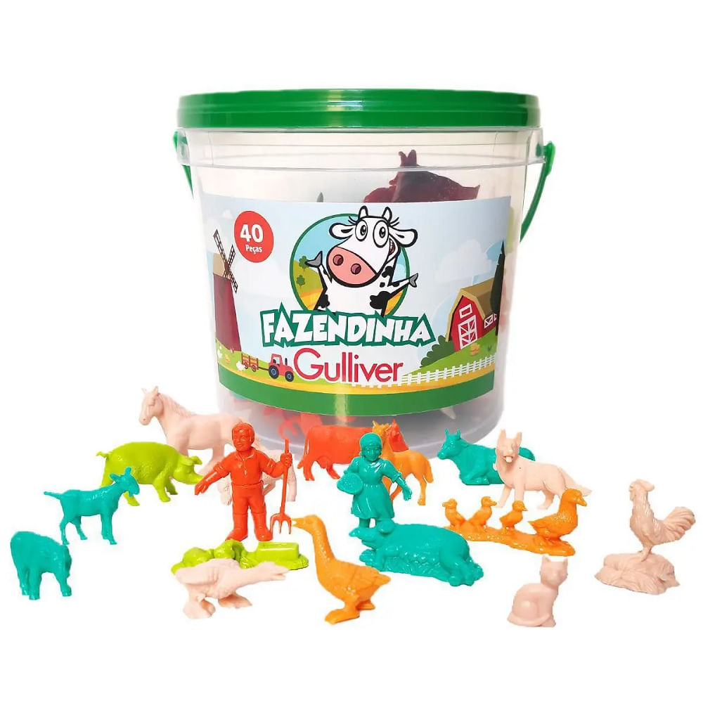 Encontraproduto.com.br - Balde Fazendinha Gulliver 1012