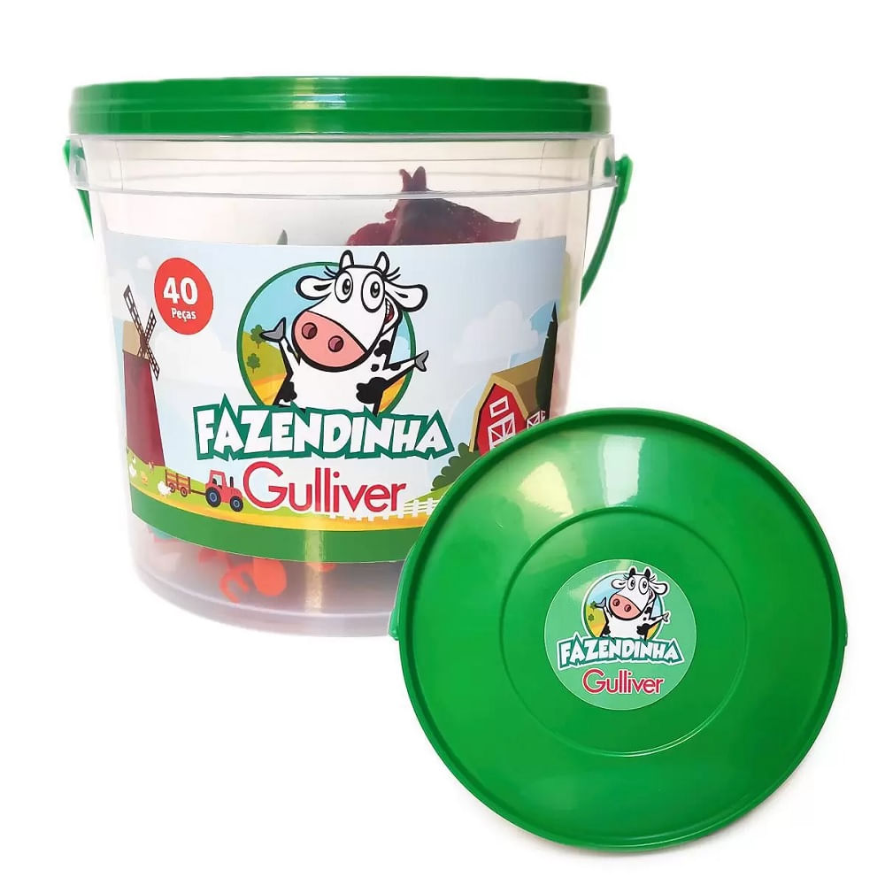 Encontraproduto.com.br - Balde Fazendinha Gulliver 1012