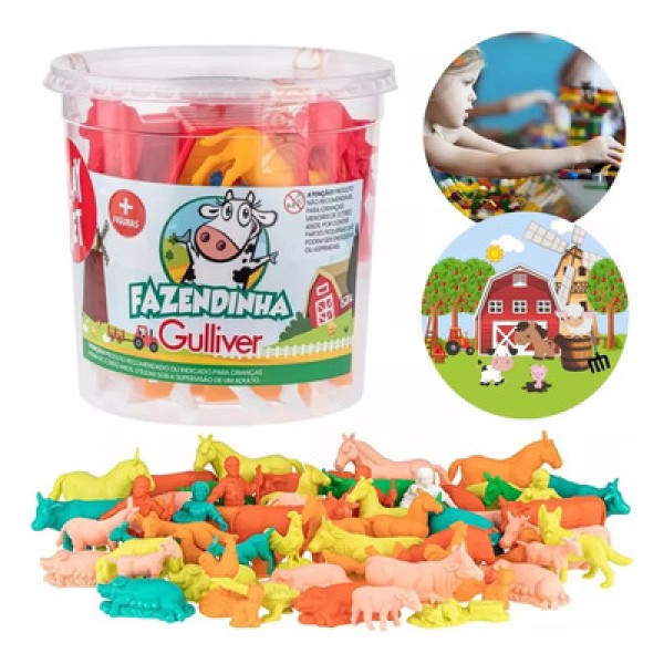 Encontraproduto.com.br - Balde Fazendinha Gulliver 1012
