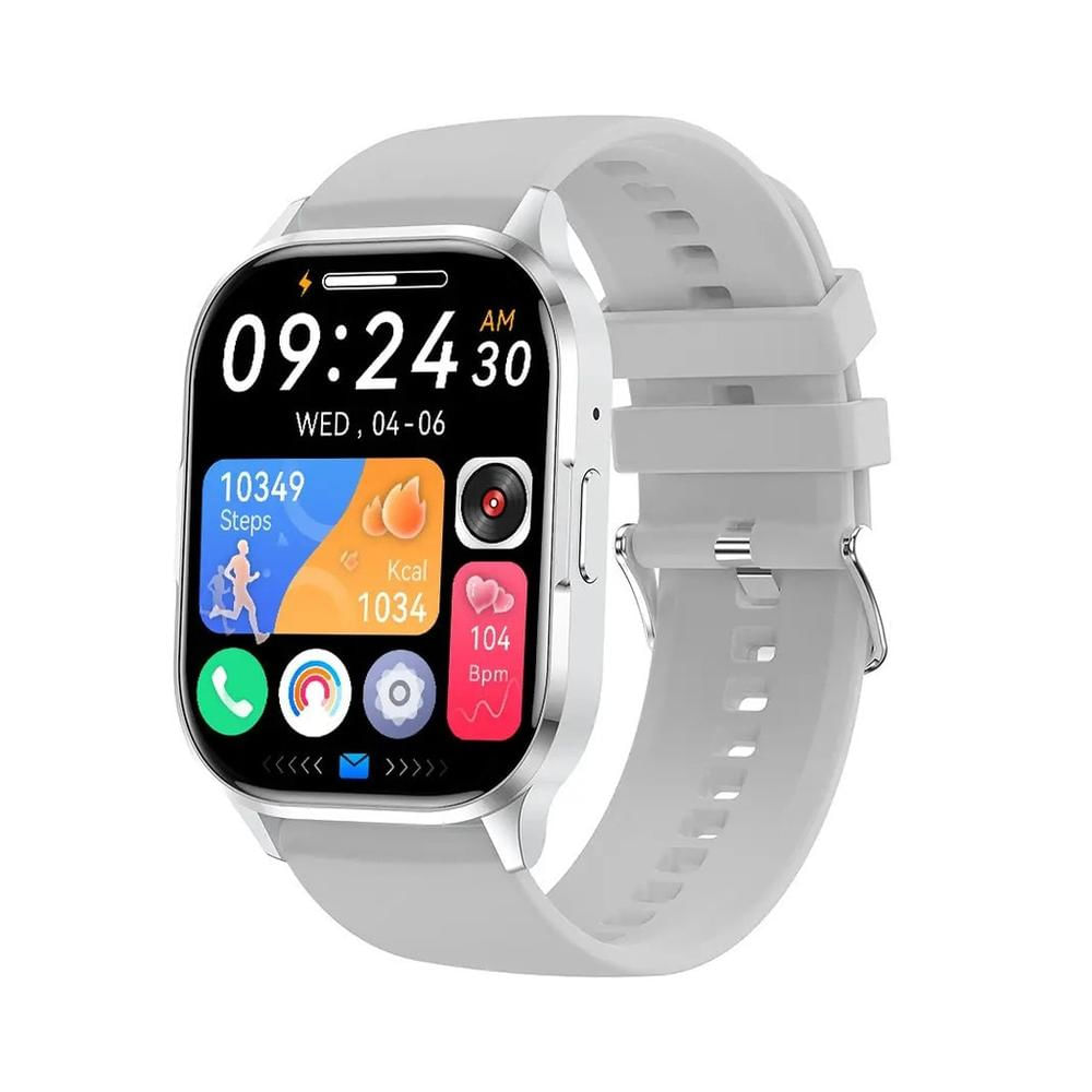 Smartwatch Nfc Monitoramento De Frequência Cardíaca à Prova Dágua Prata