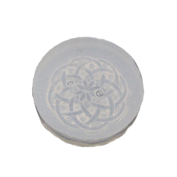 Encontraproduto.com.br - Molde de Silicone Botão com Detalhe (49) un FLEXARTE