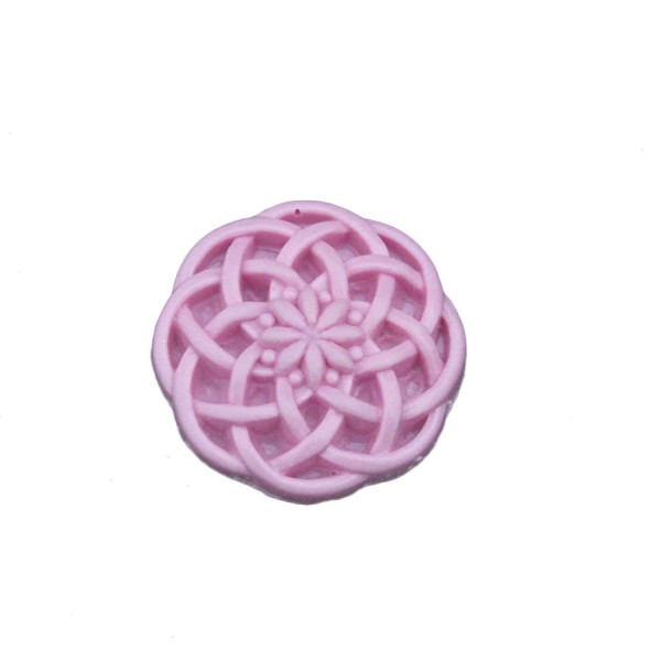 Encontraproduto.com.br - Molde de Silicone Botão com Detalhe (49) un FLEXARTE