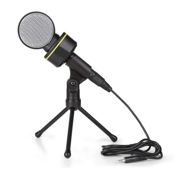 Encontraproduto.com.br - Microfone Condensador Multimídia para Pc Gravar Video Youtuber com Tripe Mtg-1021