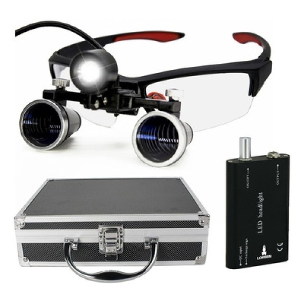 Encontraproduto.com.br - Oculos Lupa de Cabeça Cirúrgico Led Regulavel Lorben