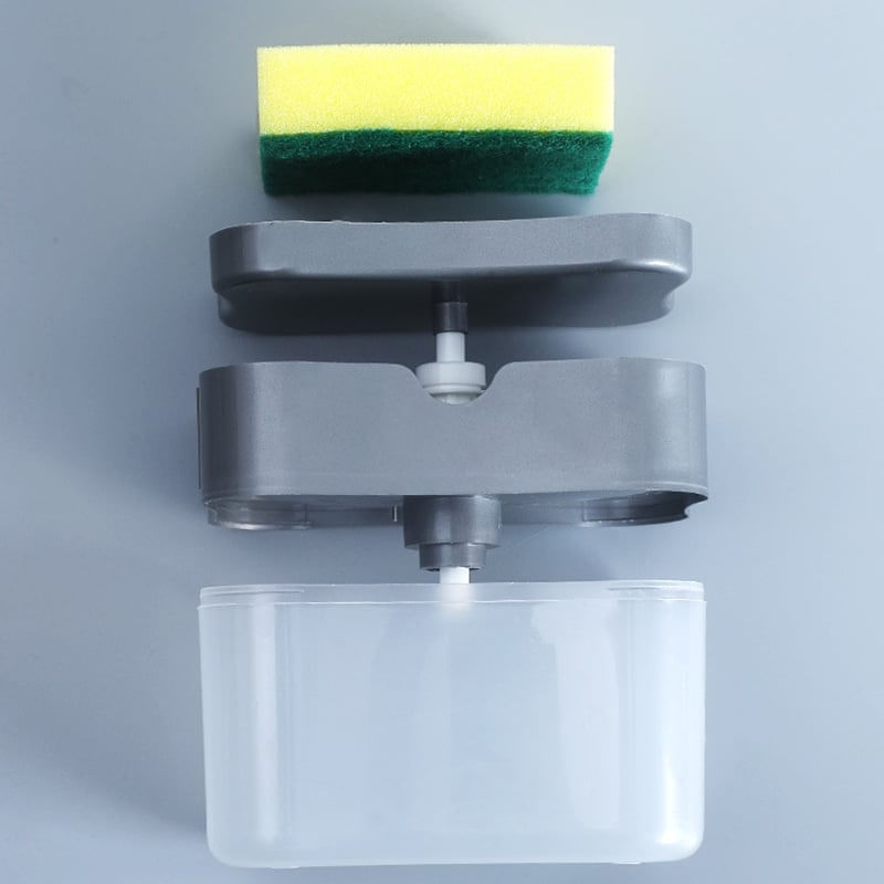 Encontraproduto.com.br - Dispenser 2 em 1 - Porta Detergente e Porta Esponja