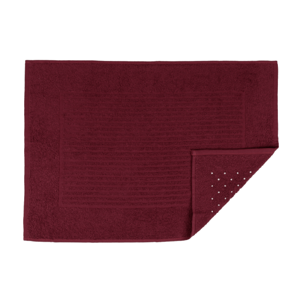 Encontraproduto.com.br - Toalha de Piso Basic com Antiderrapante Burgundy 50X70CM - ATLÂNTICA