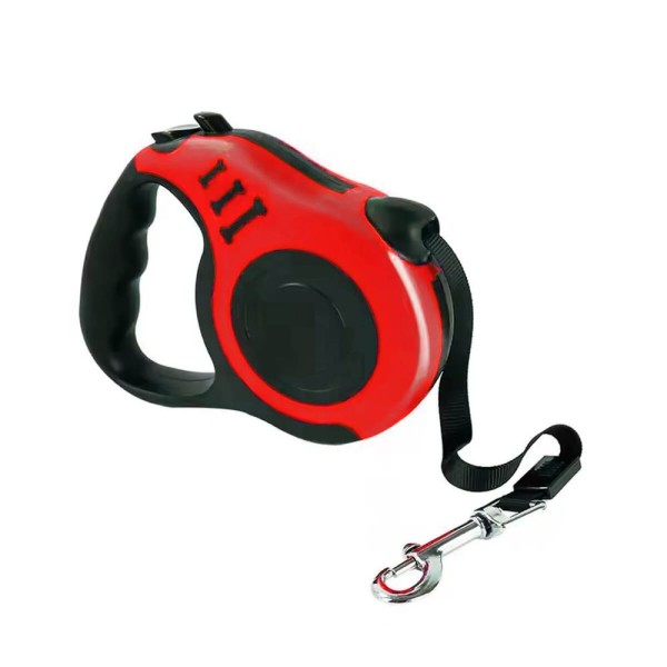 Encontraproduto.com.br - Guia Retrátil Passeio Pet Cachorro E Gato 3 Metros Vermelho