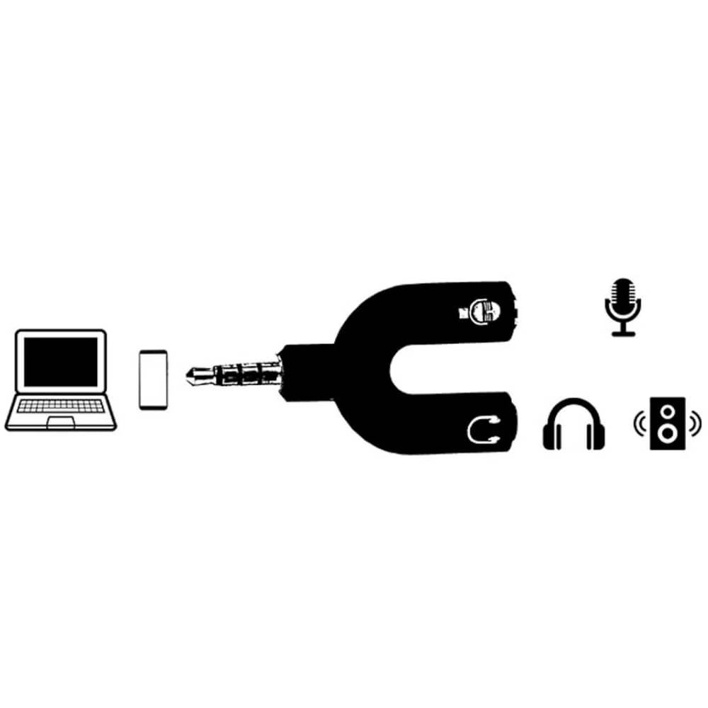 Encontraproduto.com.br - Adaptador P3 x P2 Duplo Fone  Microfone 905728  Cirilo Cabos