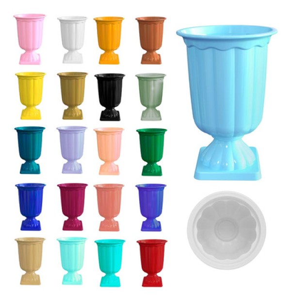 Encontraproduto.com.br - Vaso Grego Lsc Toys 26x8,5cm Transparente