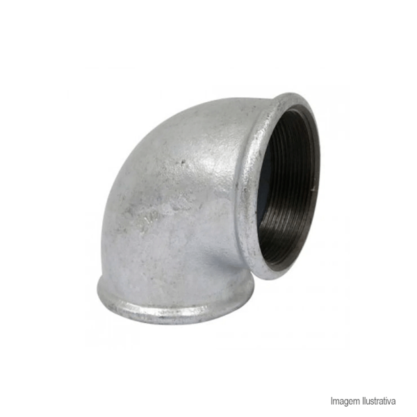 Encontraproduto.com.br - Joelho Bsp Fêmea Galvanizado 90° 3