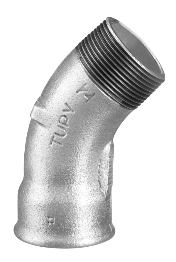 Encontraproduto.com.br - Curva macho-fêmea 45° 1 1/2