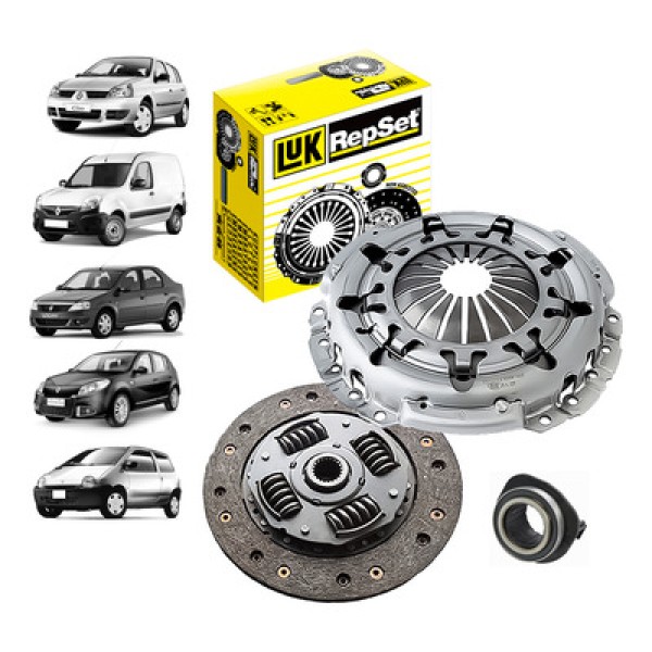 Encontraproduto.com.br - Kit Embreagem Renault Clio 1.0 8V 16V 1999 A 2013 Com Rolame