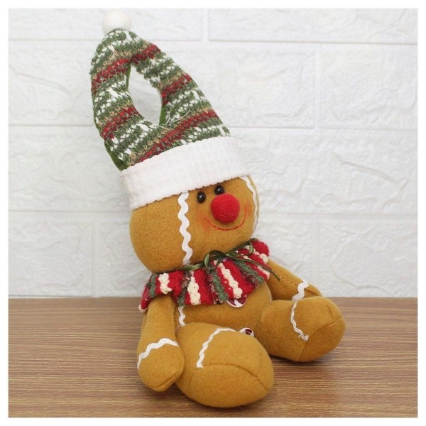 Encontraproduto.com.br - Enfeite De Porta Maçaneta Natal Biscoito Natalino 26cm