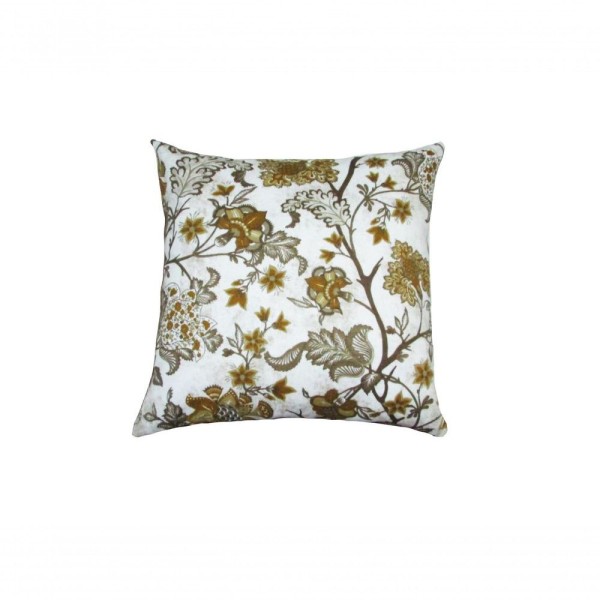 Encontraproduto.com.br - Capas Almofadas 60 X 60 Conjunto 3 Peças Estampas Florais E Folhagem