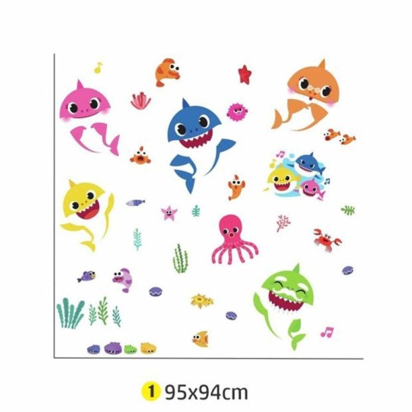 Adesivo De Parede Baby Shark