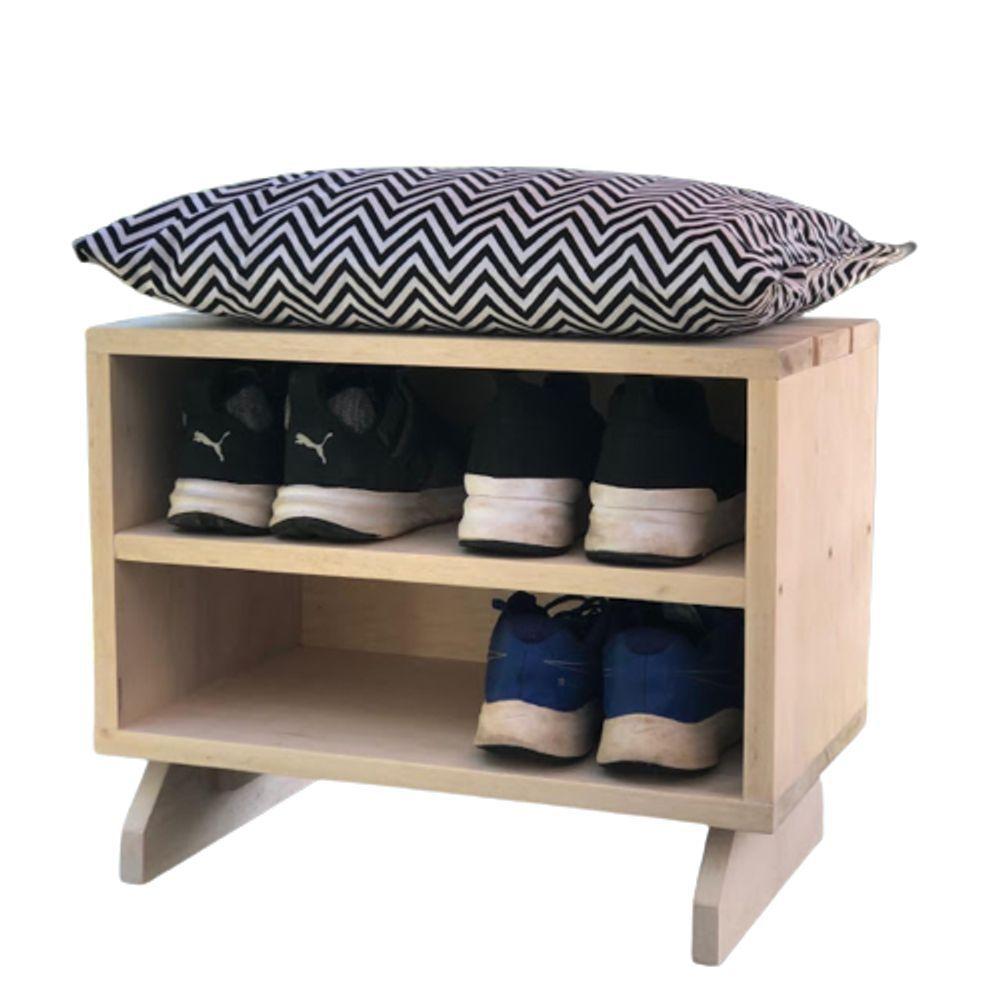 Encontraproduto.com.br - Sapateira Chevron Sala Quarto Escritório 40x40 4 Pares