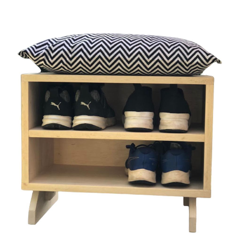 Encontraproduto.com.br - Sapateira Chevron Sala Quarto Escritório 40x40 4 Pares
