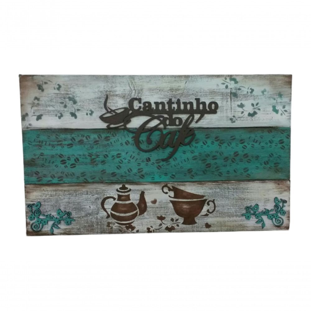 Encontraproduto.com.br - Suporte Xícaras Canecas Verde 4 Ganchos