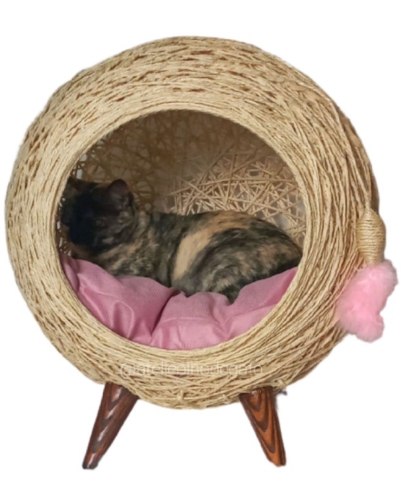 Arranhador gatos toca Palha