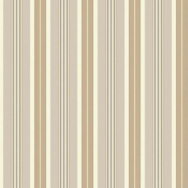 Encontraproduto.com.br - Papel de Parede Waverly Stripes Long Hill Bege/Cinza SV2674 - Rolo: 10m x 0,52m