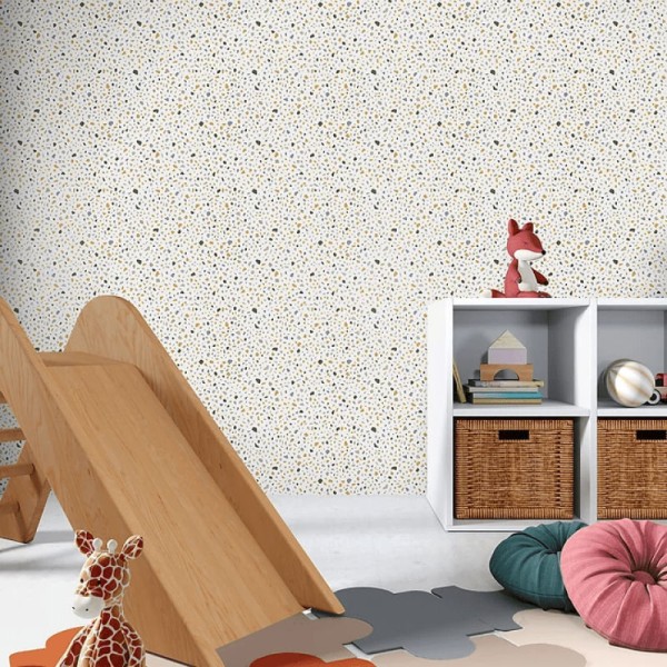 Encontraproduto.com.br - Papel de Parede Sonhos Granilite Cinza 4216 Papel de Parede Sonhos 4216