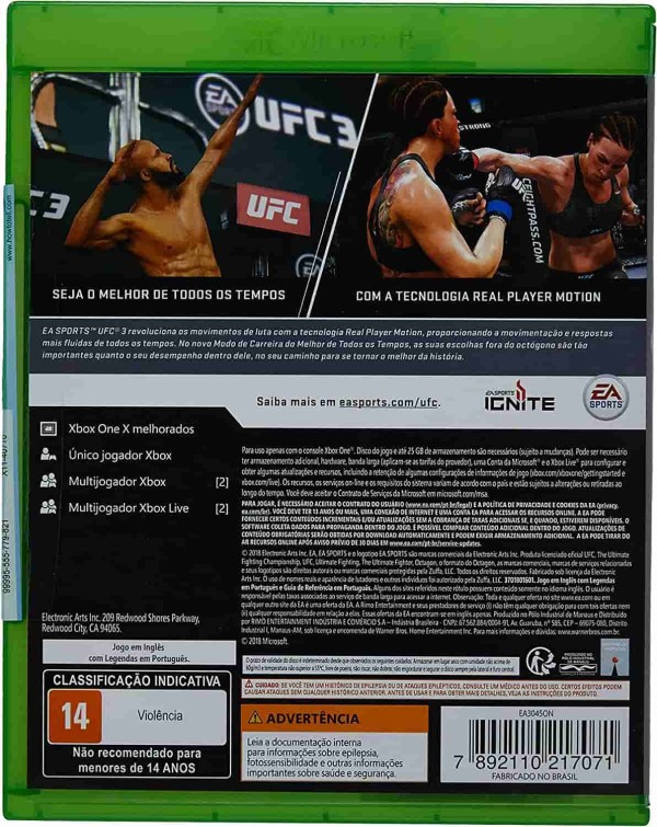 Encontraproduto.com.br - Jogo UFC 3 - Xbox One