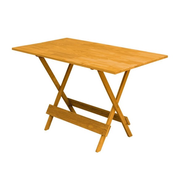 Encontraproduto.com.br - Conjunto Mesa De Madeira Dobravel 1,20X70 Mel 8 Cadeiras - Marrom