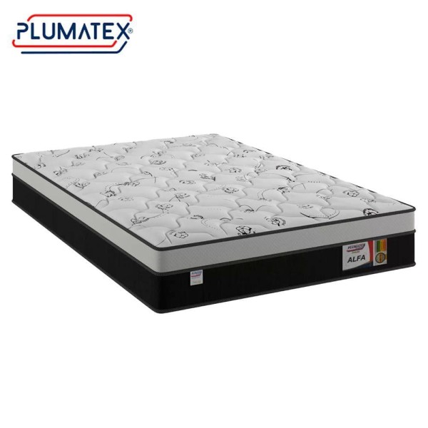 Encontraproduto.com.br - Cama Box Baú Casal Suede + Colchão Molas Ensacadas Alfa Plumatex 138x188x66 Cor:bege