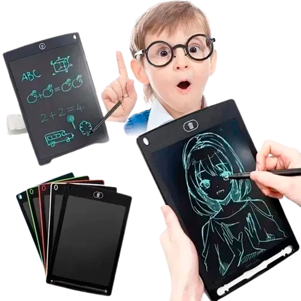 Encontraproduto.com.br - Lousa Magica Digital Infantil Brinquedo Educativo Tela lcd 8,5 Polegadas Cores Variadas