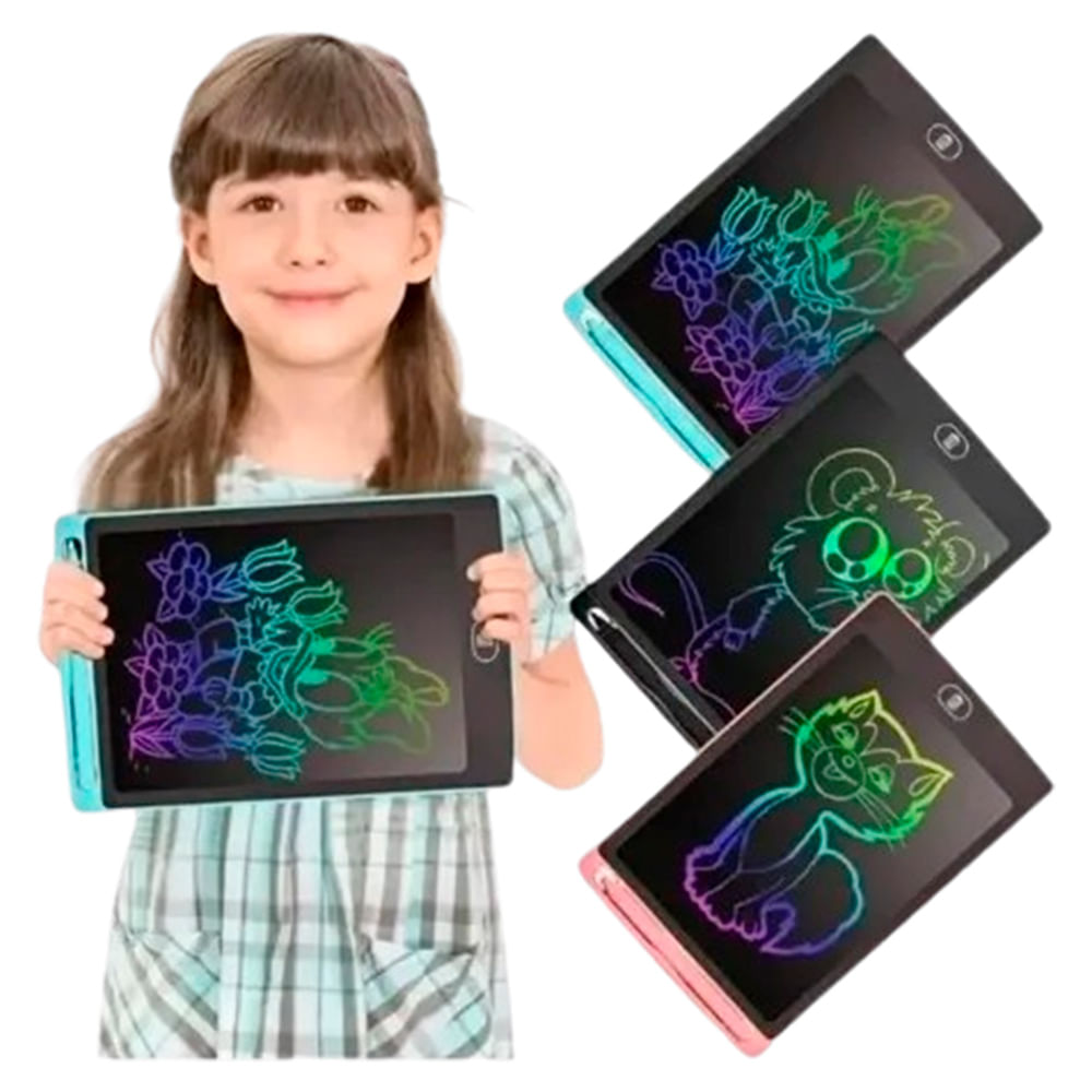 Encontraproduto.com.br - Lousa Magica Digital Infantil Brinquedo Educativo Tela lcd 8,5 Polegadas Cores Variadas