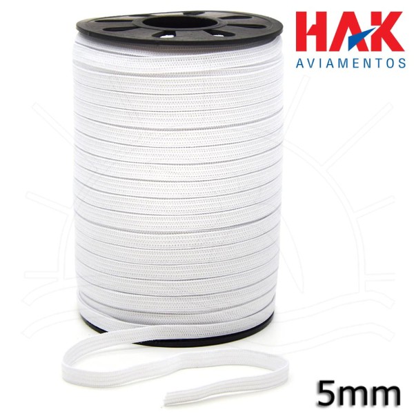 Encontraproduto.com.br - Elástico Crochet IBIS5 Branco 5mm - 100m