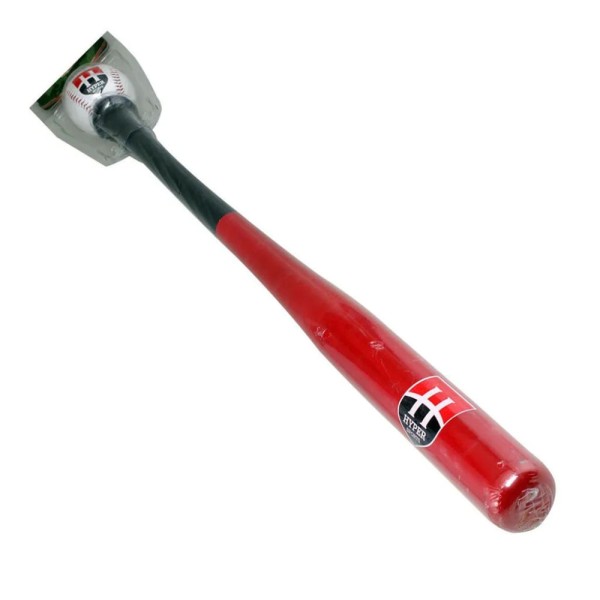 Kit de Baseball Hyper (Taco de Madeira e Bola) - Vermelho