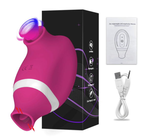 Encontraproduto.com.br - Sugador De Clitoris Com Linguinha 7 Velocidades Recerregável Similar Sensevibe Lick