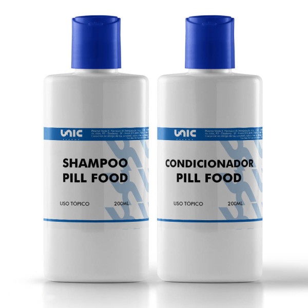 Encontraproduto.com.br - Kit Shampoo + Condicionador Pill Food - 200Ml (Cada)