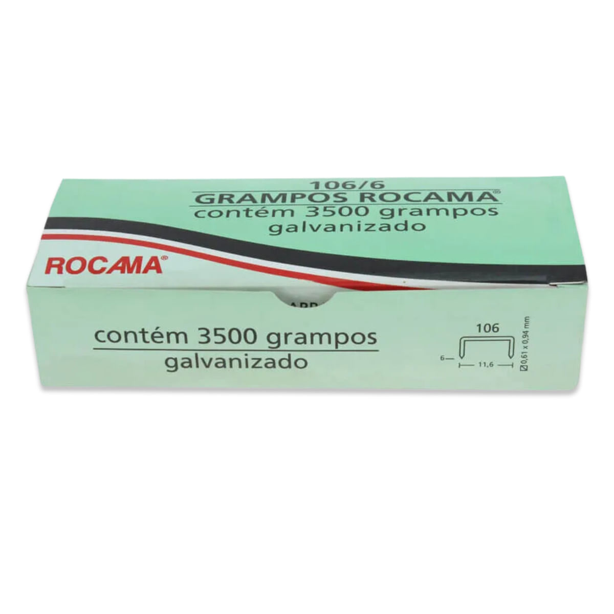 Encontraproduto.com.br - Grampo para Grampeador Rocama 106/06 com 3500UN